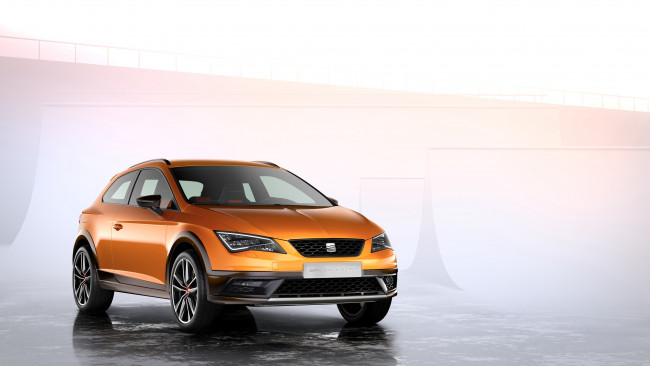 Обои картинки фото автомобили, seat, leоn, cross, sport, concept, 5f, 2015г