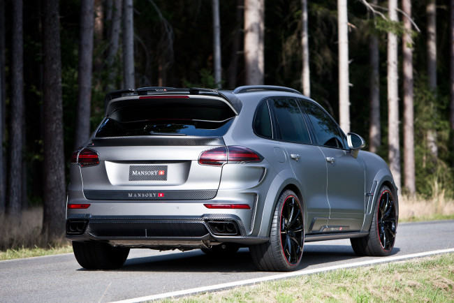 Обои картинки фото автомобили, porsche, mansory, cayenne, turbo, 958, 2015г