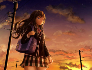 Картинка аниме oregairu фон взгляд девушка