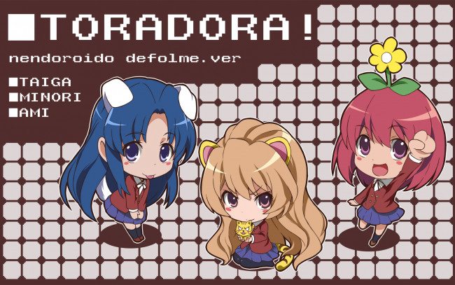 Обои картинки фото аниме, toradora, торадора