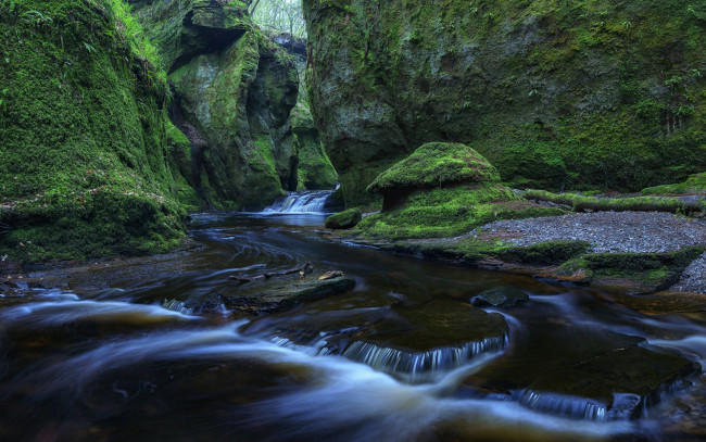 Обои картинки фото природа, водопады, камни, водоем