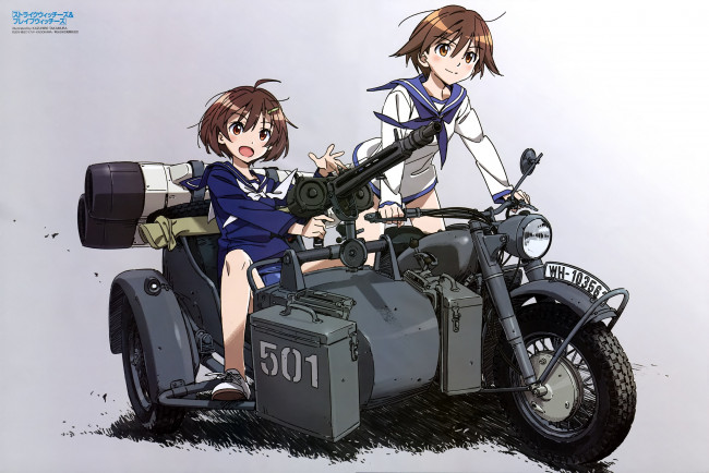 Обои картинки фото аниме, strike witches, девочки