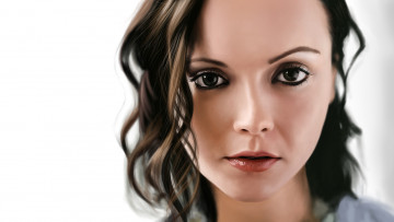 Картинка рисованное люди девушка фон взгляд портрет