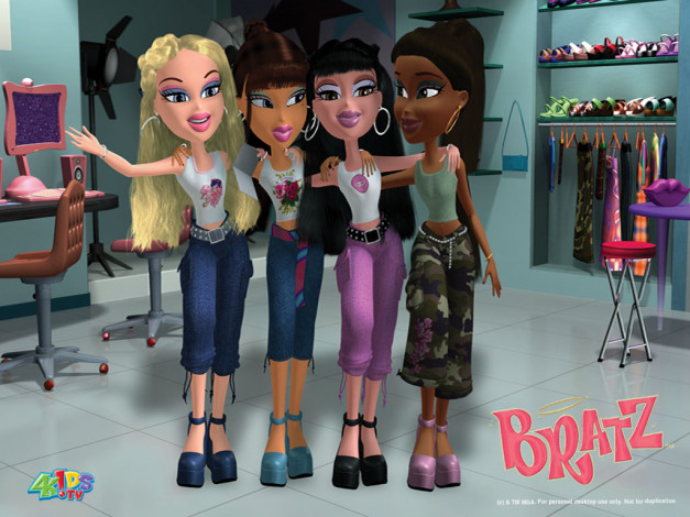 Обои картинки фото мультфильмы, bratz