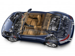 Картинка porsche 911 carrera coupe автомобили рентген