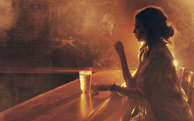 Обои картинки фото -Unsort Брюнетки Шатенки, девушки, unsort, брюнетки, шатенки, дым