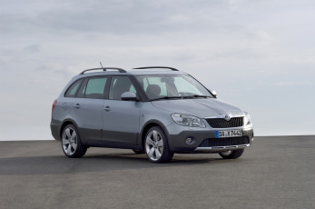 Картинка автомобили skoda fabia 5j combi scout серый