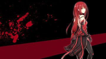 Картинка аниме -weapon +blood+&+technology брызги фон девушка арт elsword