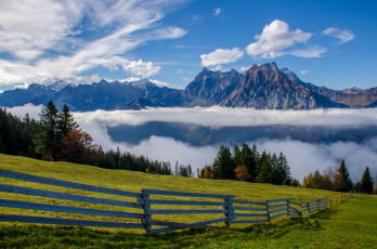Картинка природа горы пейзаж облака