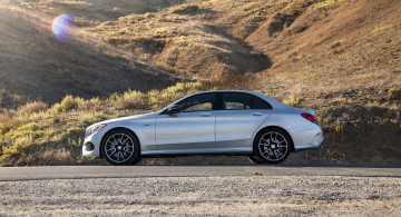 Картинка автомобили mercedes-benz w205 c 450 2016г us-spec sport amg