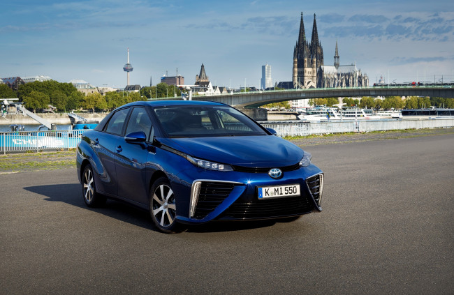 Обои картинки фото автомобили, toyota, 2015г, eu-spec, mirai