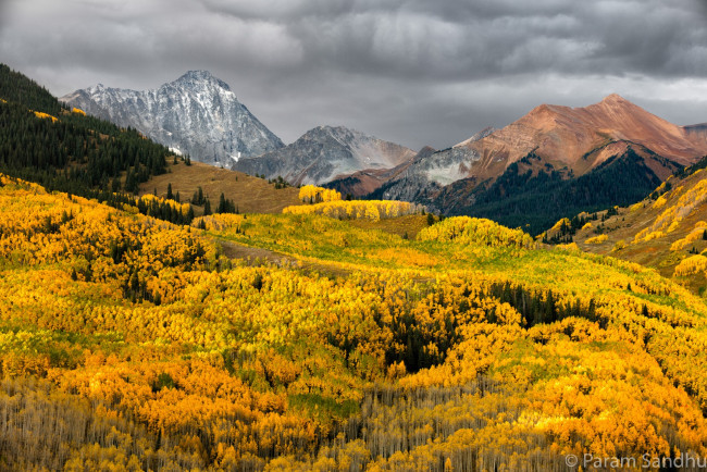 Обои картинки фото природа, горы, осень, лес