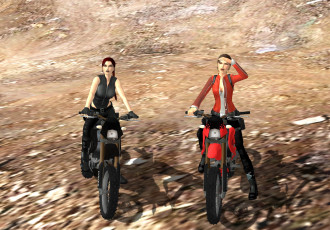 Картинка 3д+графика люди-авто мото+ people-+car+ +moto мотоцикл фон девушки взгляд