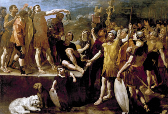 Картинка рисованное живопись картина джованни ланфранко речь римского императора
