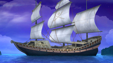 Картинка корабли рисованные парусник