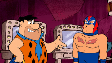 Картинка мультфильмы the+flintstones мужчина двое маска галстук разговор