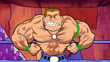 Картинка мультфильмы the+flintstones мужчина медальон мускулы