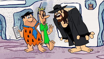 Картинка мультфильмы the+flintstones мужчина трое шляпа очки галстук эмоции