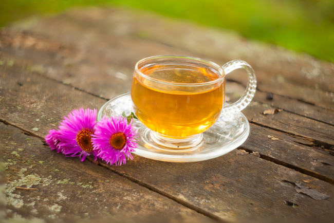Обои картинки фото еда, напитки,  Чай, напиток, чай, зеленый, цветы