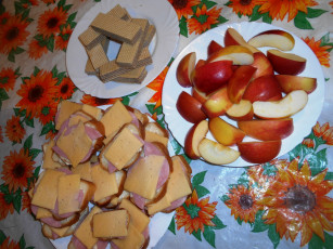 Картинка еда бутерброды +гамбургеры +канапе яблоки сыр вафли хлеб колбаса