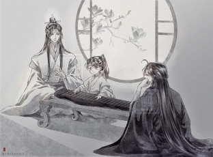 Картинка аниме mo+dao+zu+shi лань ванцзи вэй усянь а-юань гуцинь