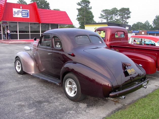 Обои картинки фото 1937, oldsmobile, coupe, classic, 02, автомобили, классика