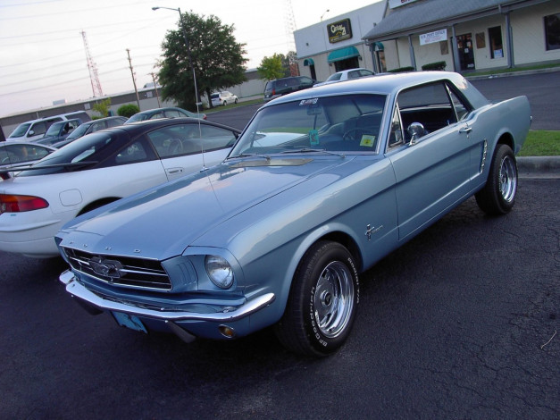 Обои картинки фото 1965, ford, mustang, classic, автомобили