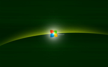Картинка компьютеры windows 8 зелёный