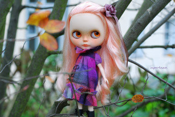 Картинка разное игрушки дерево осень кукла