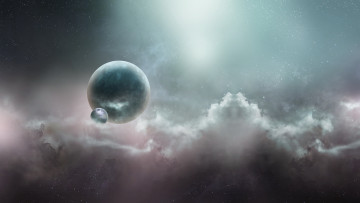 Картинка космос арт туманность планета