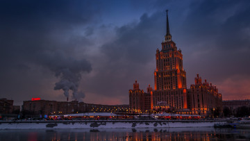 обоя hotel ukraina,  moscow, города, москва , россия, отель