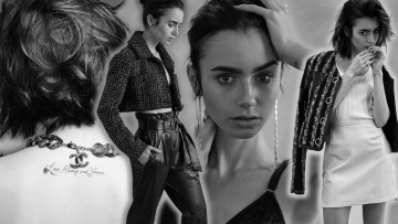 Картинка девушки lily+collins lily collins