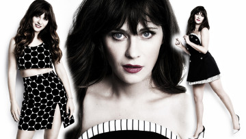 обоя девушки, zooey deschanel, zooey, deschanel