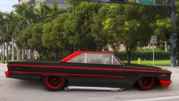 Картинка автомобили 3д ford 1963 custom galaxie