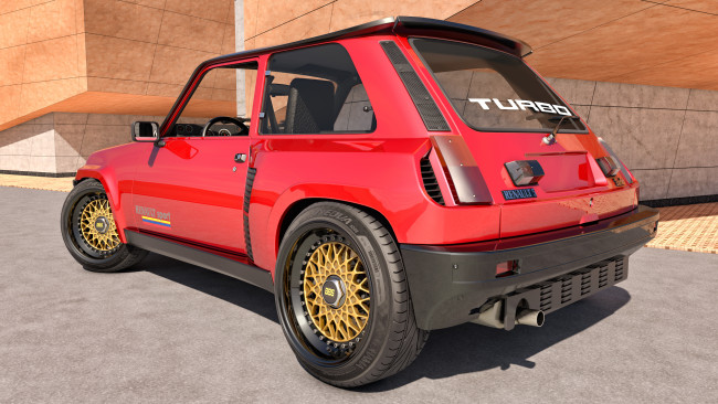 Обои картинки фото автомобили, 3д, turbo, 1980, renault, 5