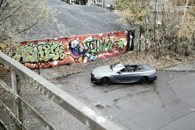 Обои картинки фото 2013 bmw m6, автомобили, bmw, графити, город