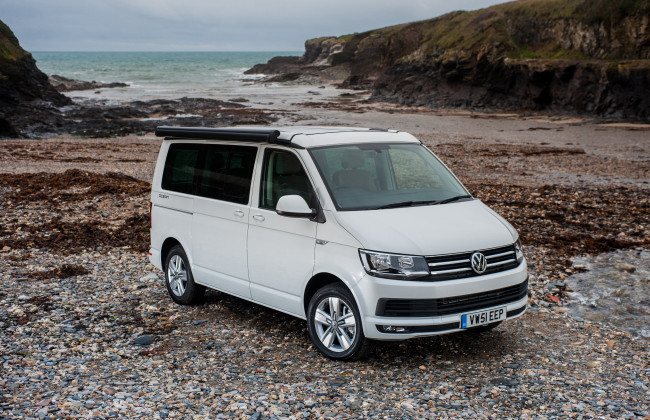 Обои картинки фото автомобили, volkswagen, t6, uk-spec, california, 2015г