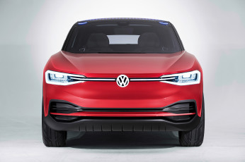 Картинка volkswagen+id+crozz+electric+crossover+concept+2017 автомобили volkswagen id 2017 electric crossover concept crozz красный