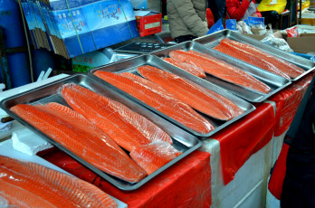 Картинка еда рыба +морепродукты +суши +роллы форель филе