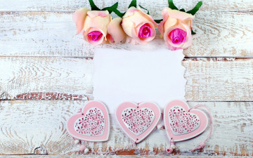 Картинка праздничные день+святого+валентина +сердечки +любовь сердечки записка розы