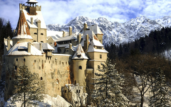 Обои картинки фото bran castle, румыния, города, - дворцы,  замки,  крепости, bran, castle
