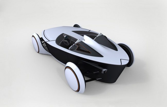 Обои картинки фото p-eco concept 2010, автомобили, 3д, p-eco, 2010, concept