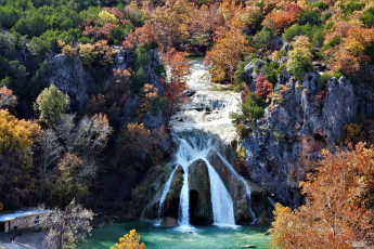 Картинка природа водопады водопад поток вода