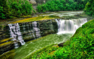 Картинка природа водопады вода поток водопад