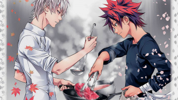 Картинка аниме shokugeki+no+soma кухня сомы