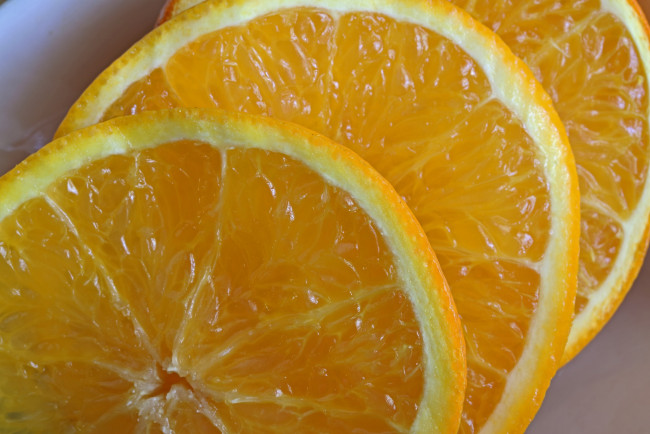 Обои картинки фото еда, цитрусы, апельсин, ломтики, макро