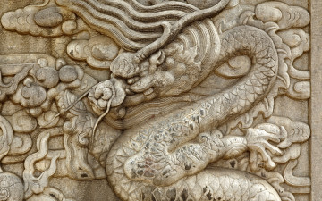 Картинка разное рельефы статуи музейные экспонаты дракон