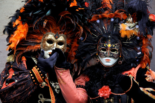 Обои картинки фото разное, маски, карнавальные, костюмы, карнавал, венеция
