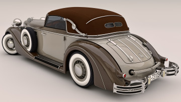 Картинка автомобили 3д cabrio sport 853a horch 1937