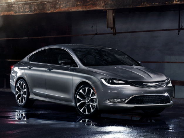 Обои картинки фото автомобили, chrysler, 200c, 2014, темный